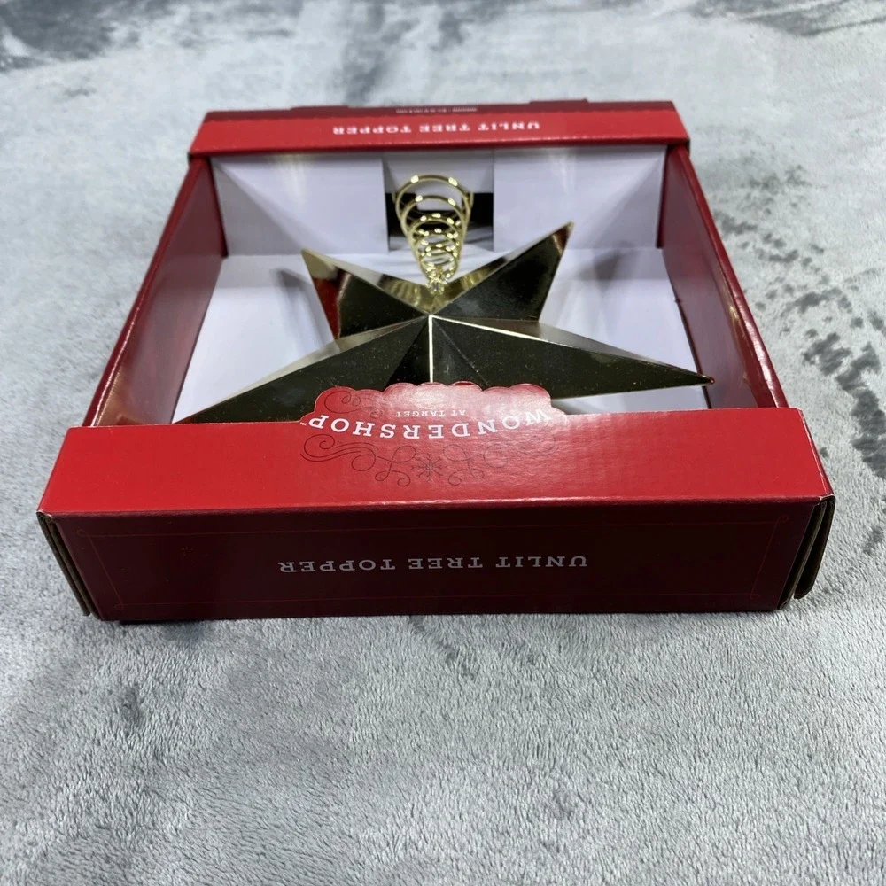 Wondershop Christmas Tree Topper‎ Solid Star Unlit 8.5